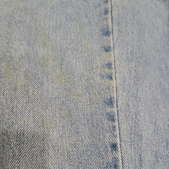 Levi 550 Classic Relaxed Tapered 30x28 Denim Light Wash Jeans Women VTG Sz 12S - Picture 6 of 9